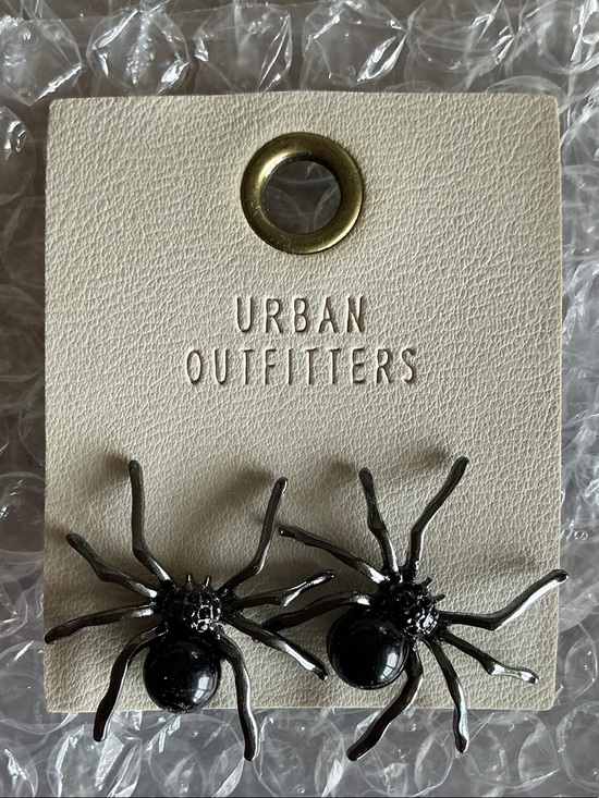 Urban Outfitters Jewelry - Urban Outfitters Black Spider Stud Earrings